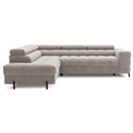 Corner sofa Elferucce L, sleeping function, Paros 02, beige, H93x200x276cm