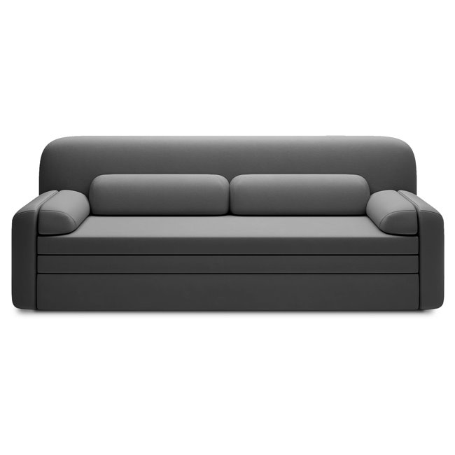 Sofa bed Elioss, sleeping function, Sola 06, dark grey, H87x89x236cm