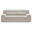 Sofa bed Elioss, sleeping function, Tabbris 18, beige, H87x89x236cm