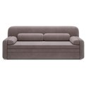 Sofa bed Elioss, sleeping function, Tabbris 22, brown, H87x89x236cm
