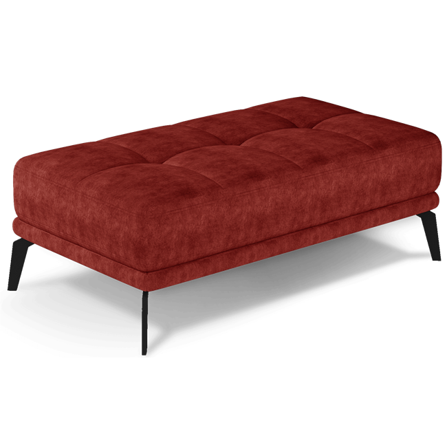 Bench Eltorrenso Dora 63, red, H45x73x145cm