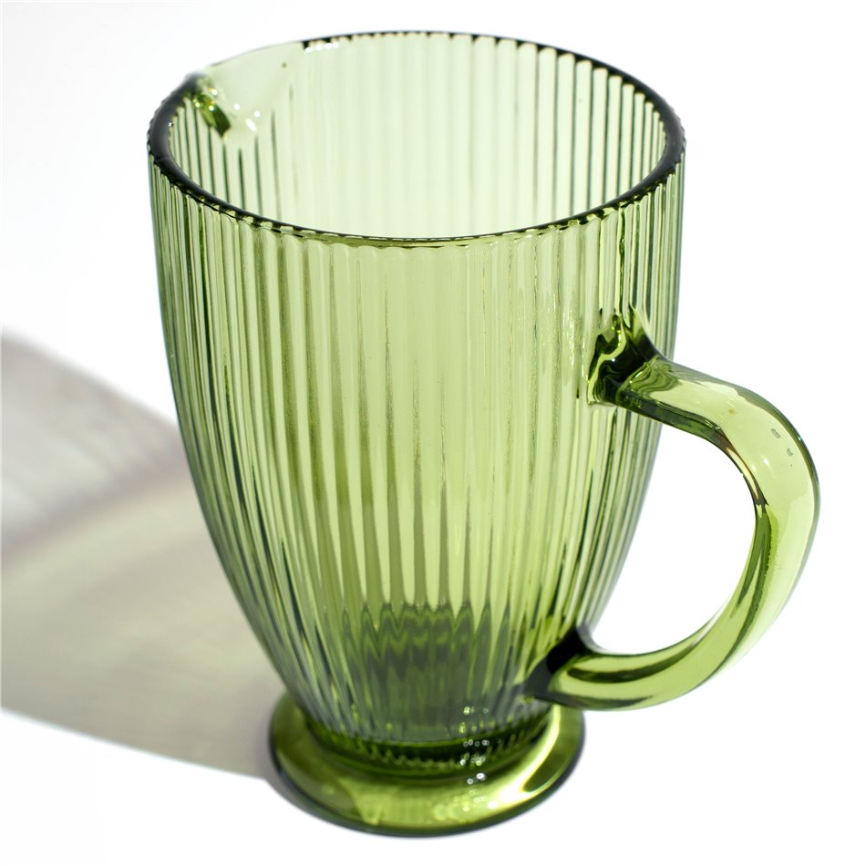 Pitcher Rigano, green, 1000ml, H18.5x20x13cm