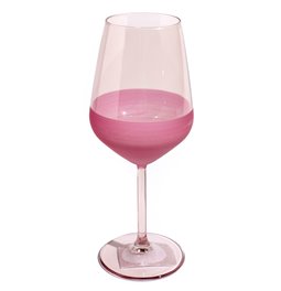 Wine glass Moluna, rose, 490ml, H22cm, D9cm