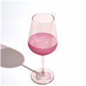 Wine glass Moluna, rose, 490ml, H22cm, D9cm