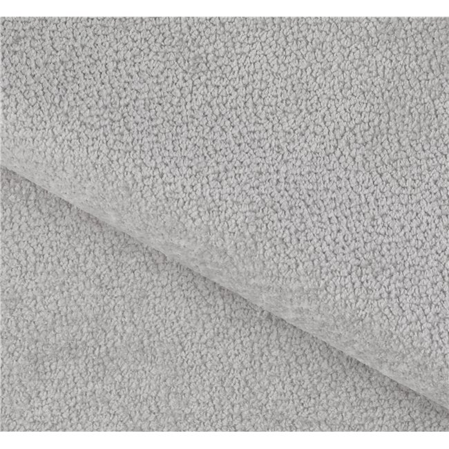 Corner sofa Elume L, sleeping function, Amore 03, Paros 05, bouclé, grey, H88x190x287cm