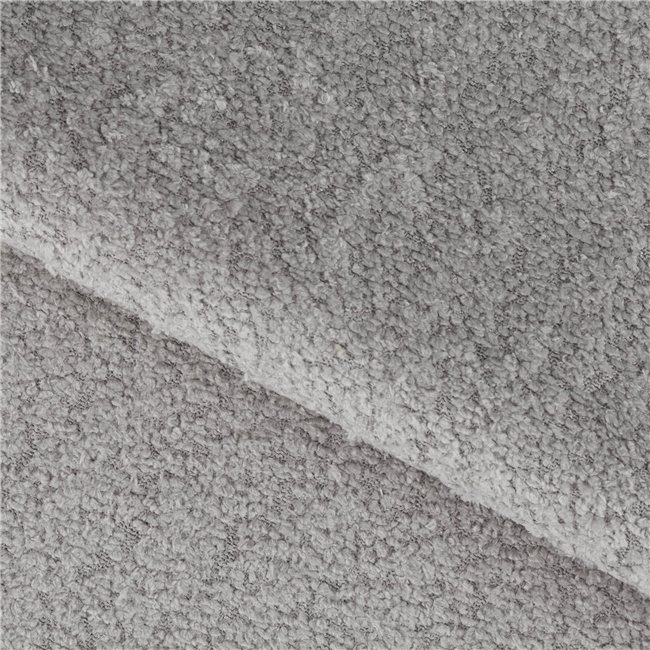 Corner sofa Elume L, sleeping function, Royal 04, Velvetmat 6, bouclé, grey, H88x190x287cm