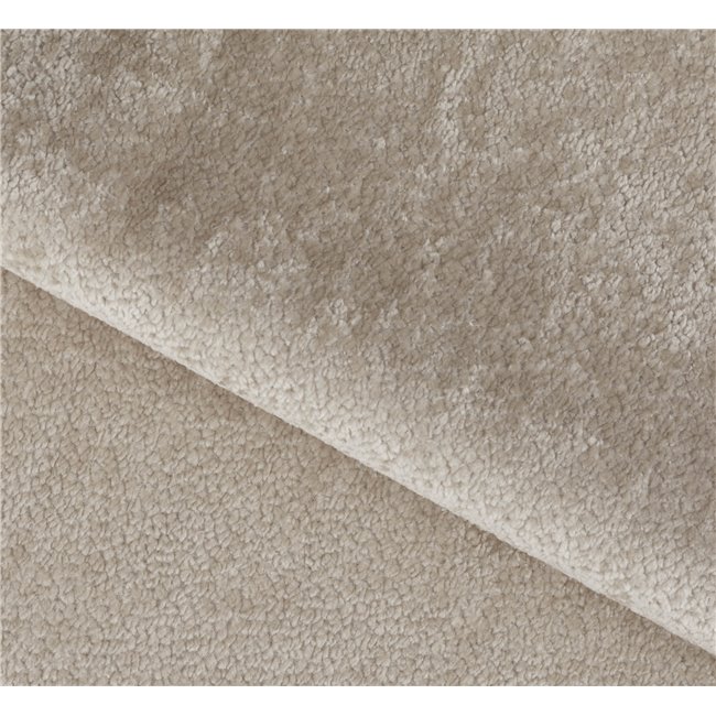 Corner sofa Elume R, sleeping function, Amore 18, Velvetmat 22, bouclé, cream, H88x190x287cm