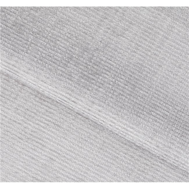 U shape sofa Elberto R, sleeping function, Aubron 04, wavy velvet, grey, H100x165x306cm