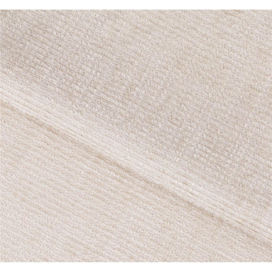 U shape sofa Elberto R, sleeping function, Aubron 20, wavy velvet, beige, H100x165x306cm