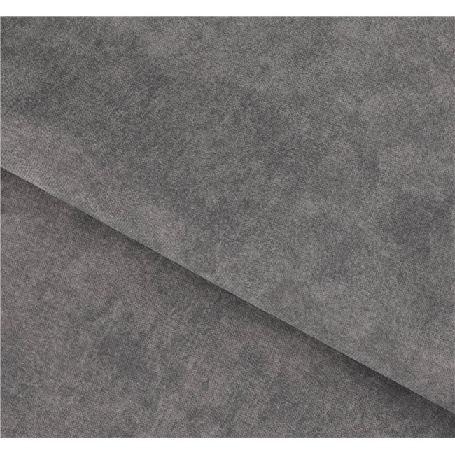 Corner sofa Elferucce R, sleeping function, Aura 04, velvet, grey, H93x200x276cm