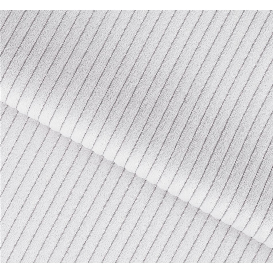 Sofa bed Elcadova Oak, sleeping function, Jarell 03, wavy velvet, grey, H97x97x244cm