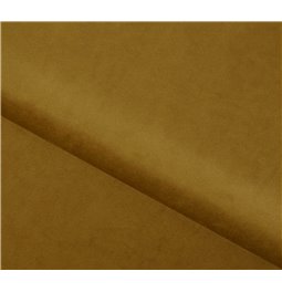Pouf Elmego Loco 45, velvet, yellow, H42x68x82cm