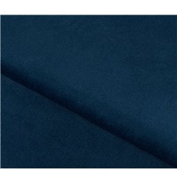 Corner sofa Elhandson R, sleeping function, Lukso 40, velvet, blue, H89x150x206cm