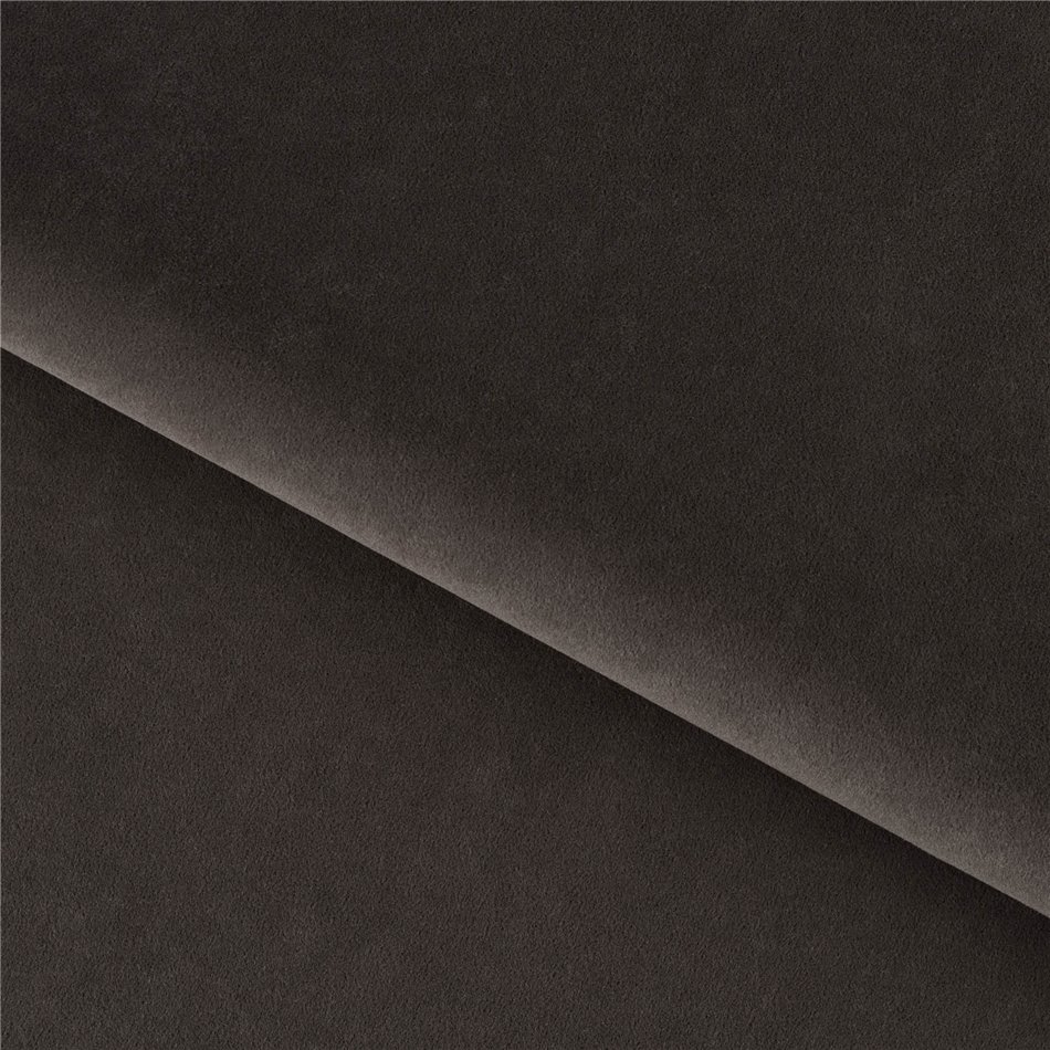 Corner sofa Elkairos L Mat Velvet 29, brown, H95x200x265cm