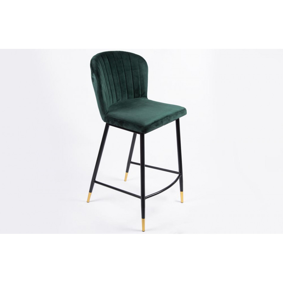 Baro kėdė SALEM, žalios sp., 46x55x H95cm sėdimosios dalies aukštis 62cm
