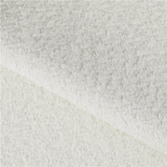 Sofa bed Elcadova Black, sleeping function, Royal 01, bouclé, white, H97x97x244cm