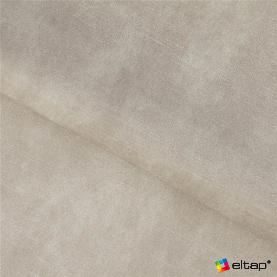 U shape sofa Elberto R, sleeping function, Toscany 18, velvet, beige, H100x165x306cm