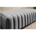 Bench Elaurence Nube 3, velvet, grey, H36xx132cm