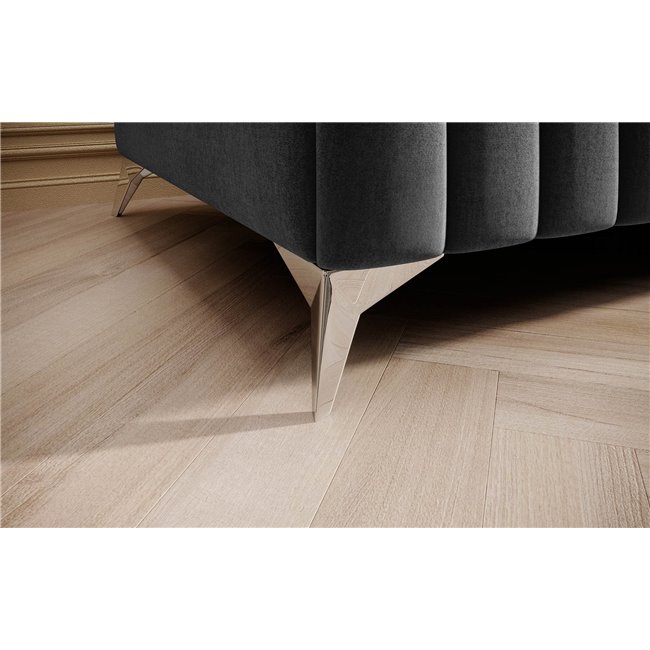 Bench Elaurence Nube 5, velvet, grey, H36xx132cm