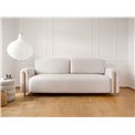 Sofa bed Elcadova Oak, sleeping function, Jaffray 18, beige, H97x97x244cm