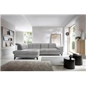 Corner sofa Elinferne L, sleeping function, Raquel 04, grey, H107x210x297cm