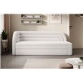 Sofa bed Elfabilo L, sleeping function, Royal 01, bouclé, white, H80x86x223cm