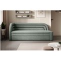 Sofa bed Elfabilo L, sleeping function, Touch 100, textured velvet, green, H80x86x223cm