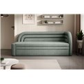 Sofa bed Elfabilo R, sleeping function, Touch 100, textured velvet, green, H80x86x223cm