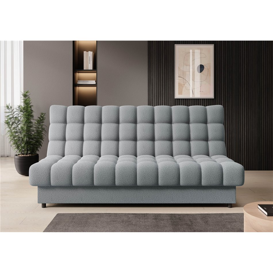 Sofa bed Elclareta, sleeping function, Xillar 04, grey, H96x95x197cm