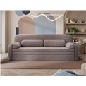 Sofa bed Elioss, sleeping function, Tabbris 22, brown, H87x89x236cm