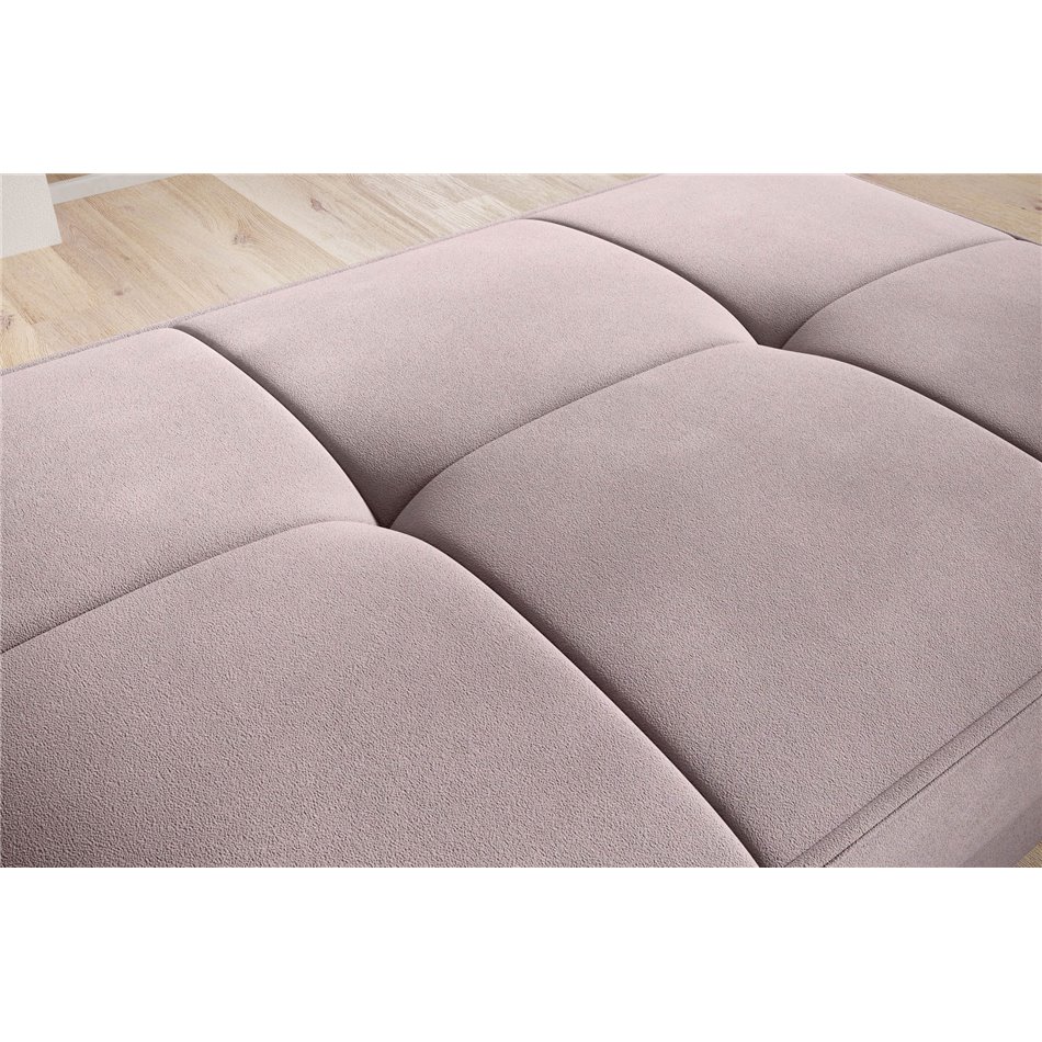 Пуф с ящиком для хранения Elbellis, Loco 24, бархат, лосось, H42x62x97см