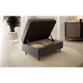 Bench with storage box Elgomsi Manhattan 06, velvet, dark grey, H45x72x104cm