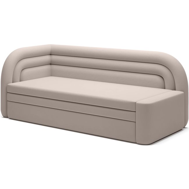 Sofa bed Elfabilo L, sleeping function, Sola 18, beige, H80x86x223cm