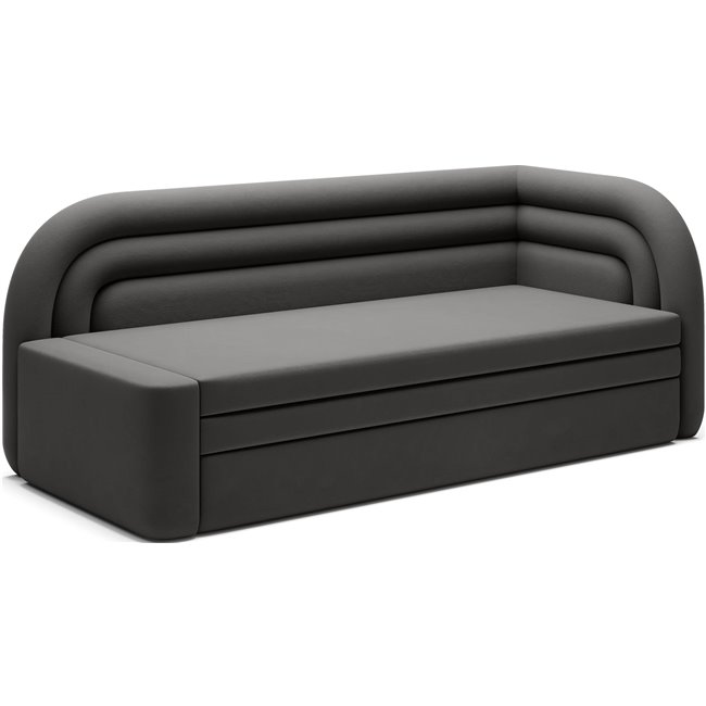 Sofa bed Elfabilo R, sleeping function, Sola 6, grey, H80x86x223cm