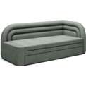 Sofa bed Elfabilo R, sleeping function, Touch 100, textured velvet, green, H80x86x223cm