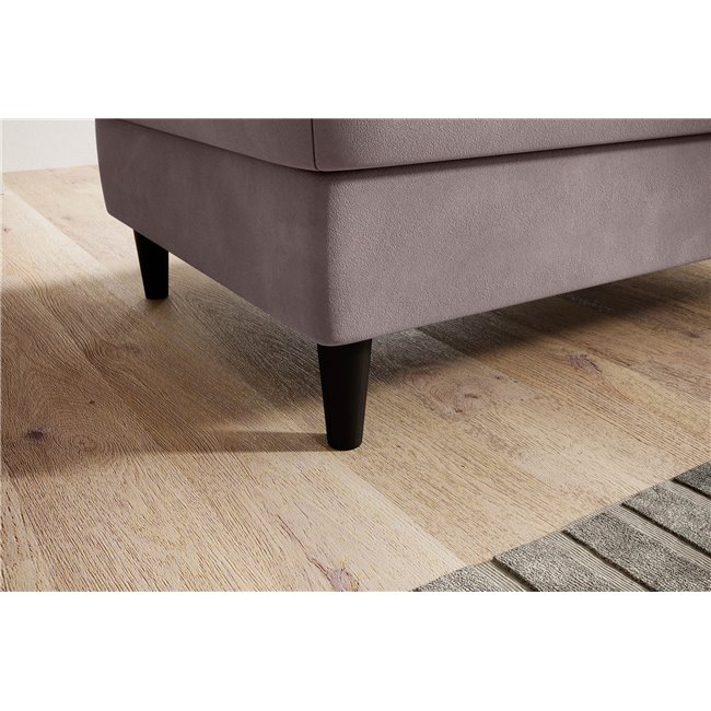 Пуф с ящиком для хранения Elbellis, Loco 24, бархат, лосось, H42x62x97см