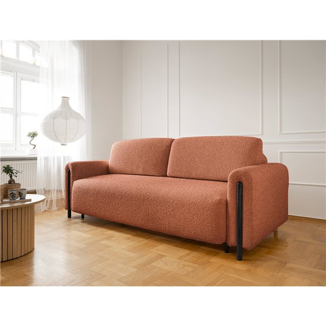 Sofa bed Elcadova Black, sleeping function, Jaffray 30, brown, H97x97x244cm