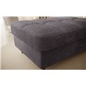 Скамья с ящиком для хранения Elgomsi, Touch 05, текстурированный бархат, темно-серый, H45x72x104см