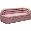 Sofa bed Elfabilo R, sleeping function, Touch 24, textured velvet, pink, H80x86x223cm