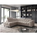 Corner sofa Elferucce L, sleeping function, Paros 02, beige, H93x200x276cm