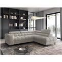 Corner sofa Elferucce R, sleeping function, Royal 20, bouclé, beige, H93x200x276cm