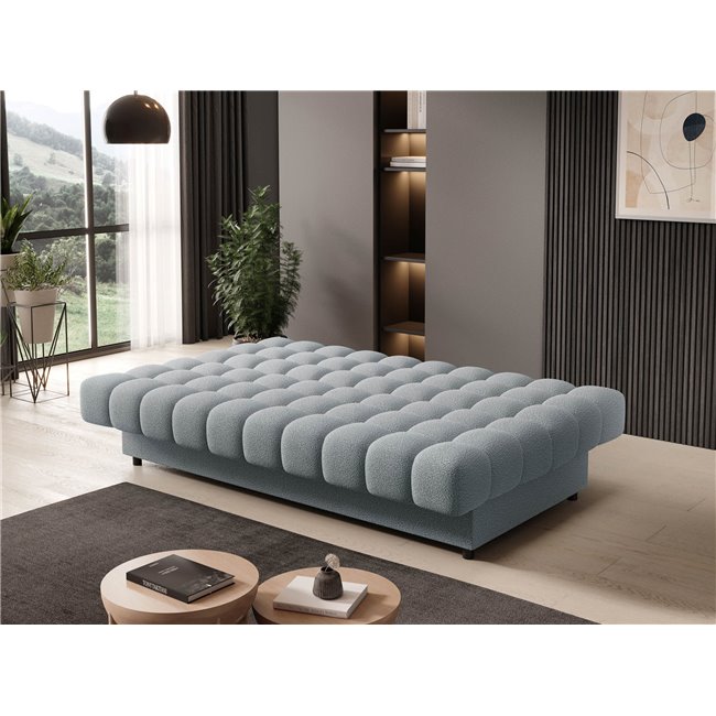 Sofa bed Elclareta, sleeping function, Xillar 04, grey, H96x95x197cm