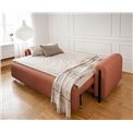 Sofa bed Elcadova Black, sleeping function, Jaffray 30, brown, H97x97x244cm
