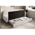 Sofa bed Elfabilo R, sleeping function, Royal 01, bouclé, white, H80x86x223cm