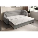 Sofa bed Elfabilo R, sleeping function, Royal 04, bouclé, grey, H80x86x223cm