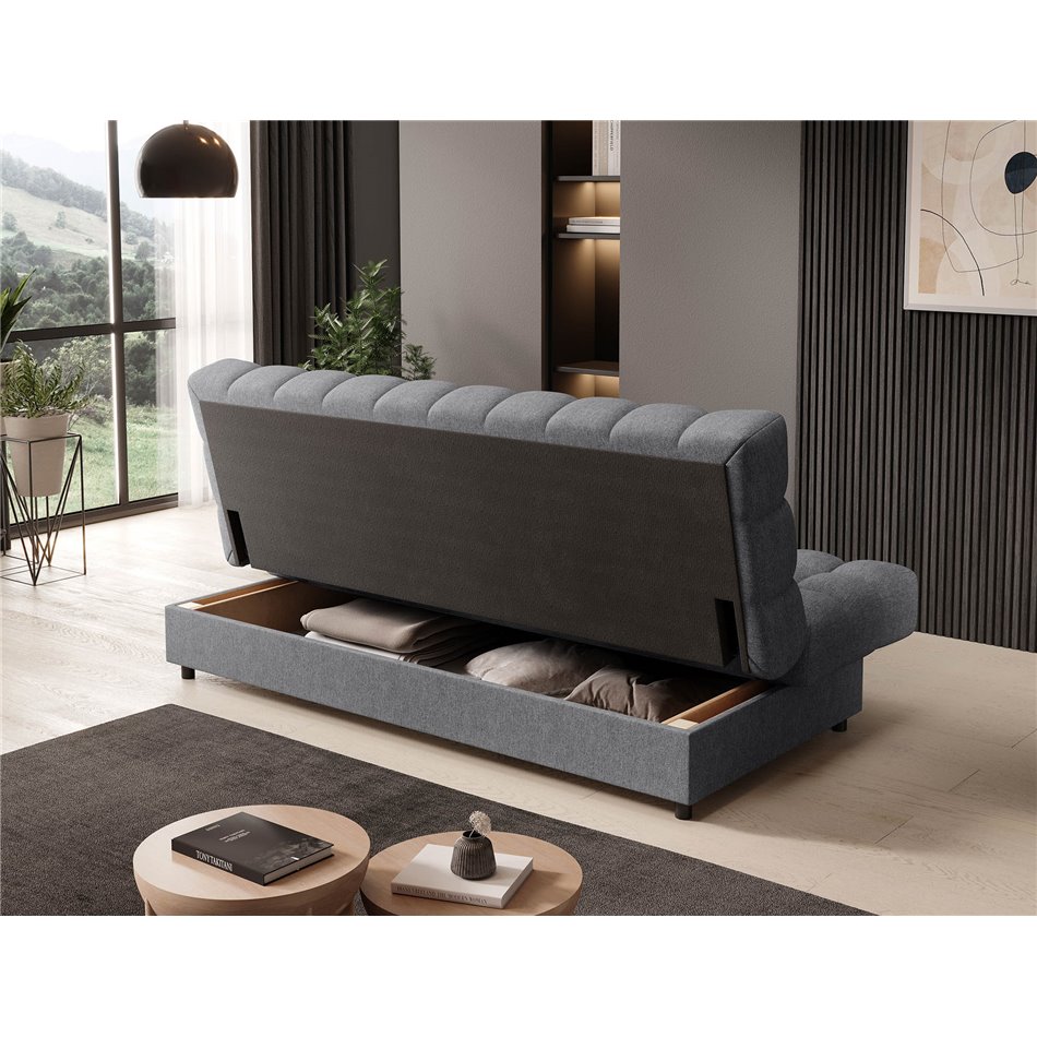 Sofa bed Elclareta, sleeping function, Poco 04,, grey, H96x95x197cm
