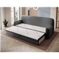 Sofa bed Elioss, sleeping function, Sola 06, dark grey, H87x89x236cm