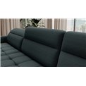 U shape sofa Elberto L, sleeping function, Manhattan 38, velvet, green, H100x165x306cm