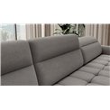 U shape sofa Elberto R, sleeping function, Raquel 04, grey, H100x165x306cm