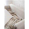 Sofa bed Elcadova Black, sleeping function, Jaffray 18, beige, H97x97x244cm